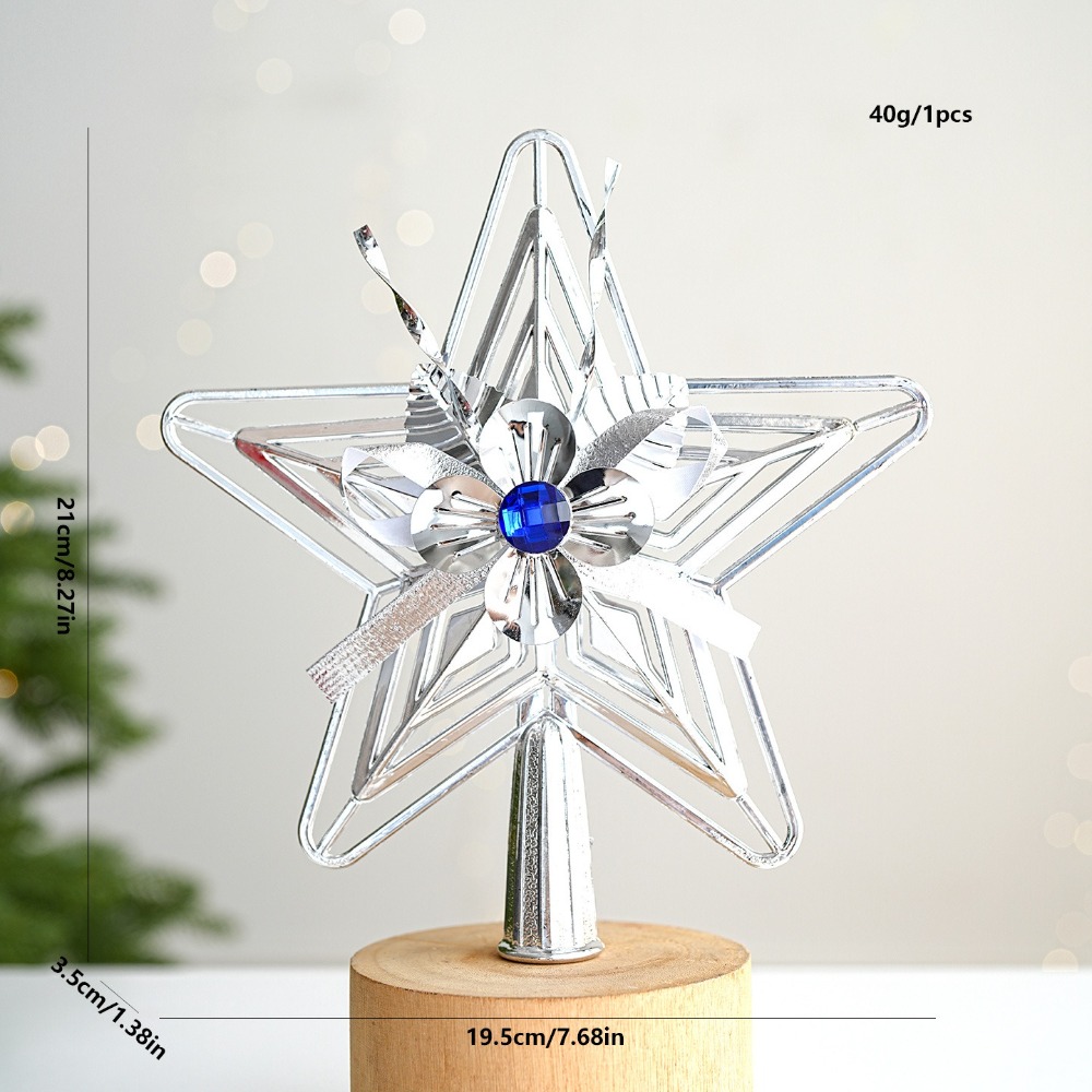 Star Tree Topper - Étoile de Noël en plastique, design