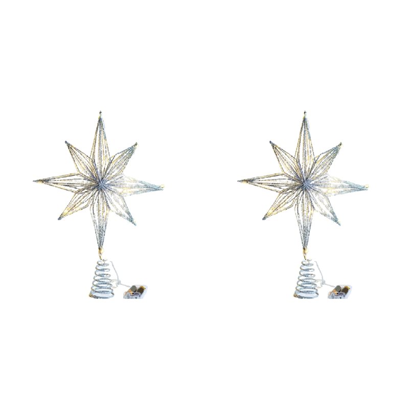 Star Tree Topper - 【Dernier CHANCE】 2X décoration d'arbre de