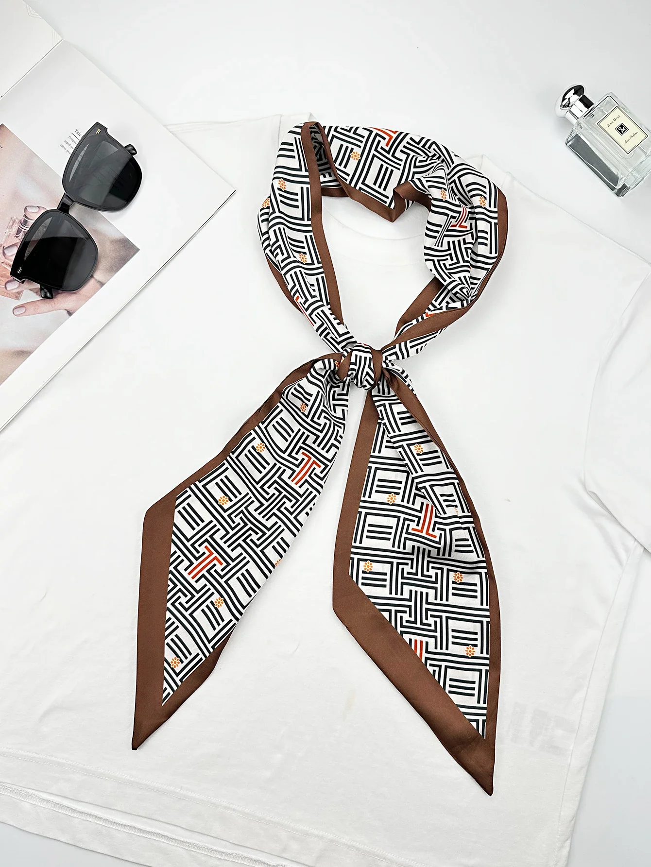 Foulard en soie pour femmes, F - Ribbon Bow Gift avis et prix