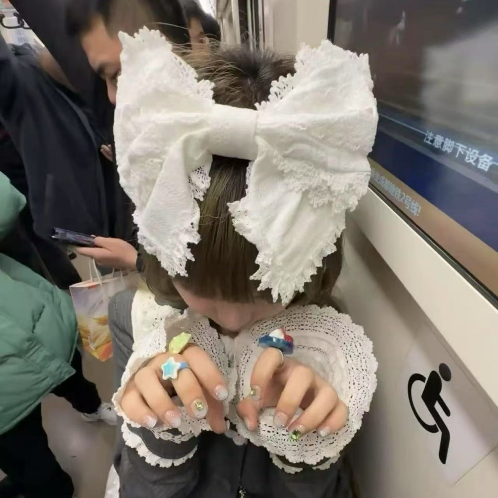 Serre-tête Y2K Lolita en dente - Ribbon Bow Gift avis et prix