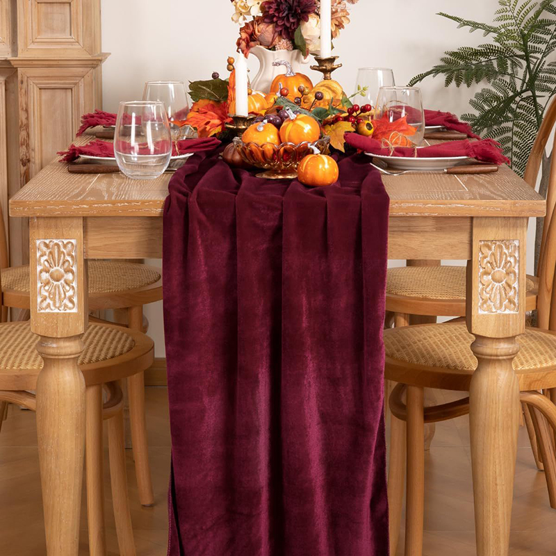 Chemin de table en velours, do - Christmas Table Runner avis et prix