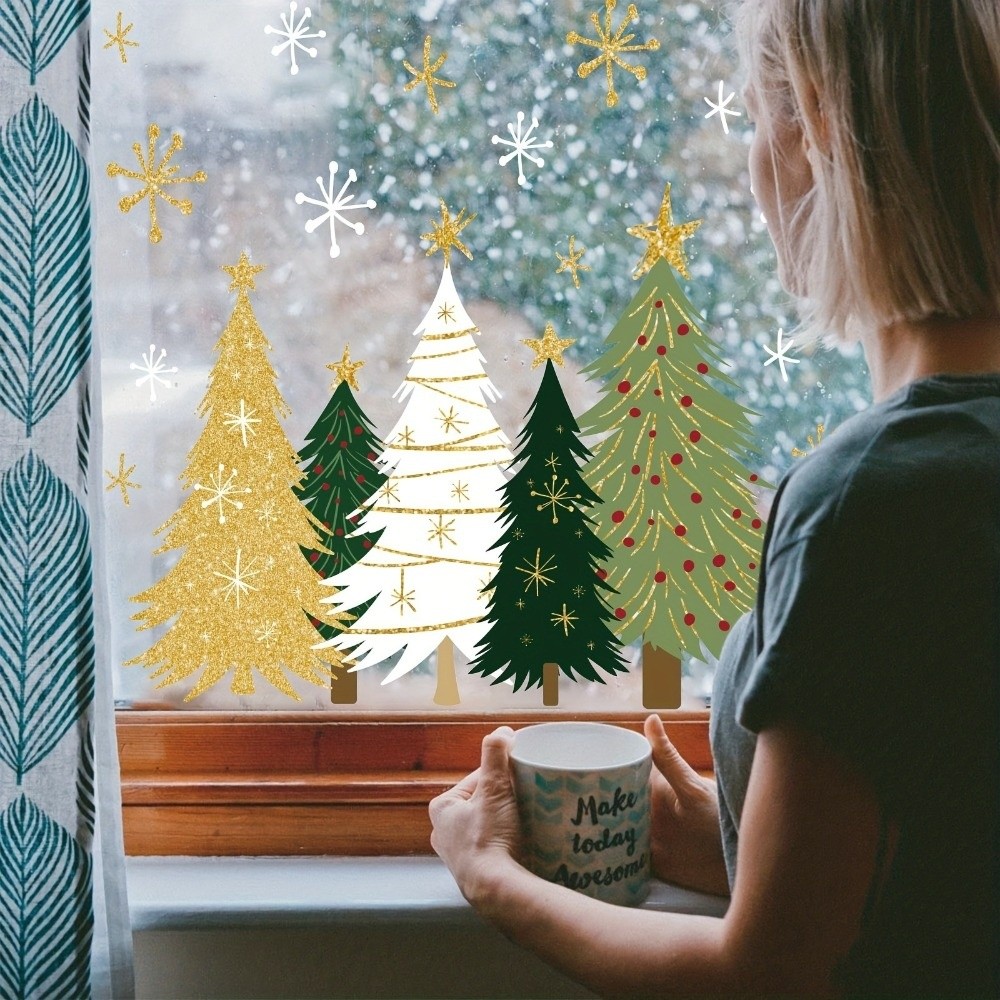 Autocollants de Noël réutilisa - Snowflake Window Decal avis et prix