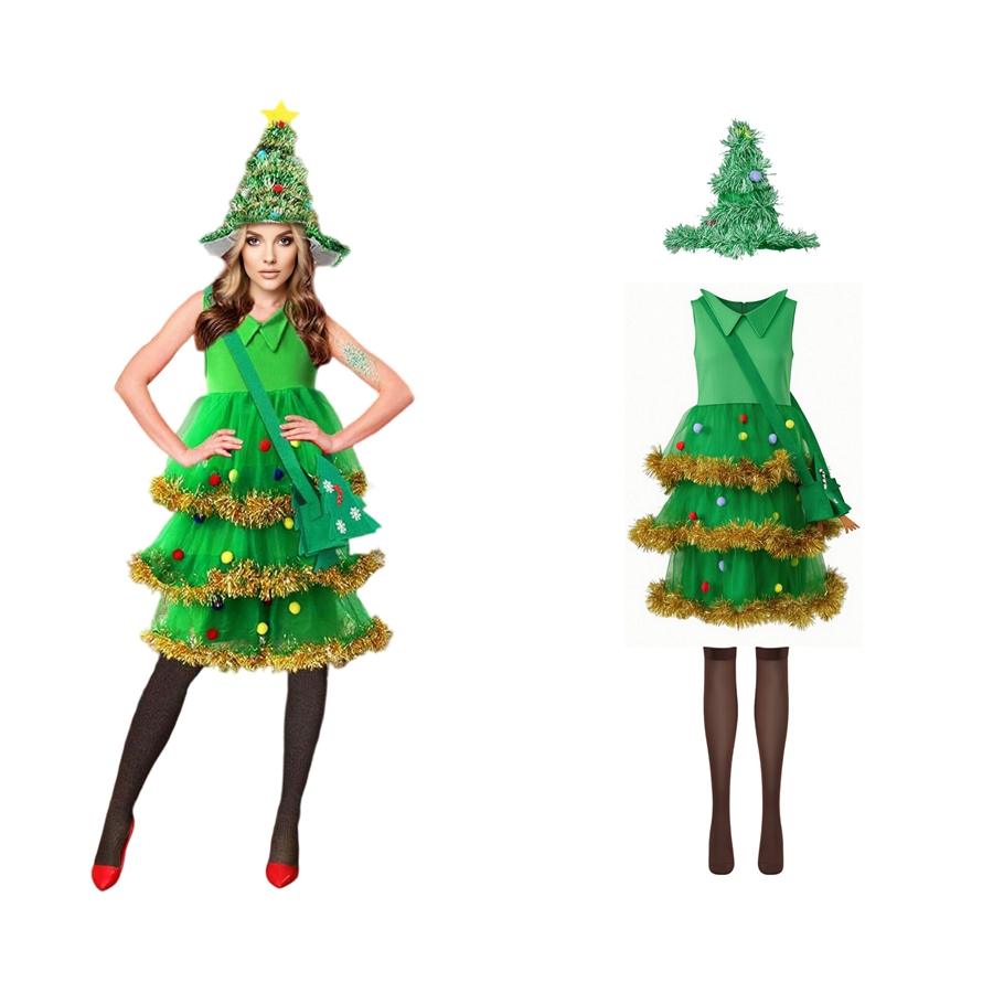 Costumes de Cosplay d'arbre de - Elf Costume Christmas avis et prix