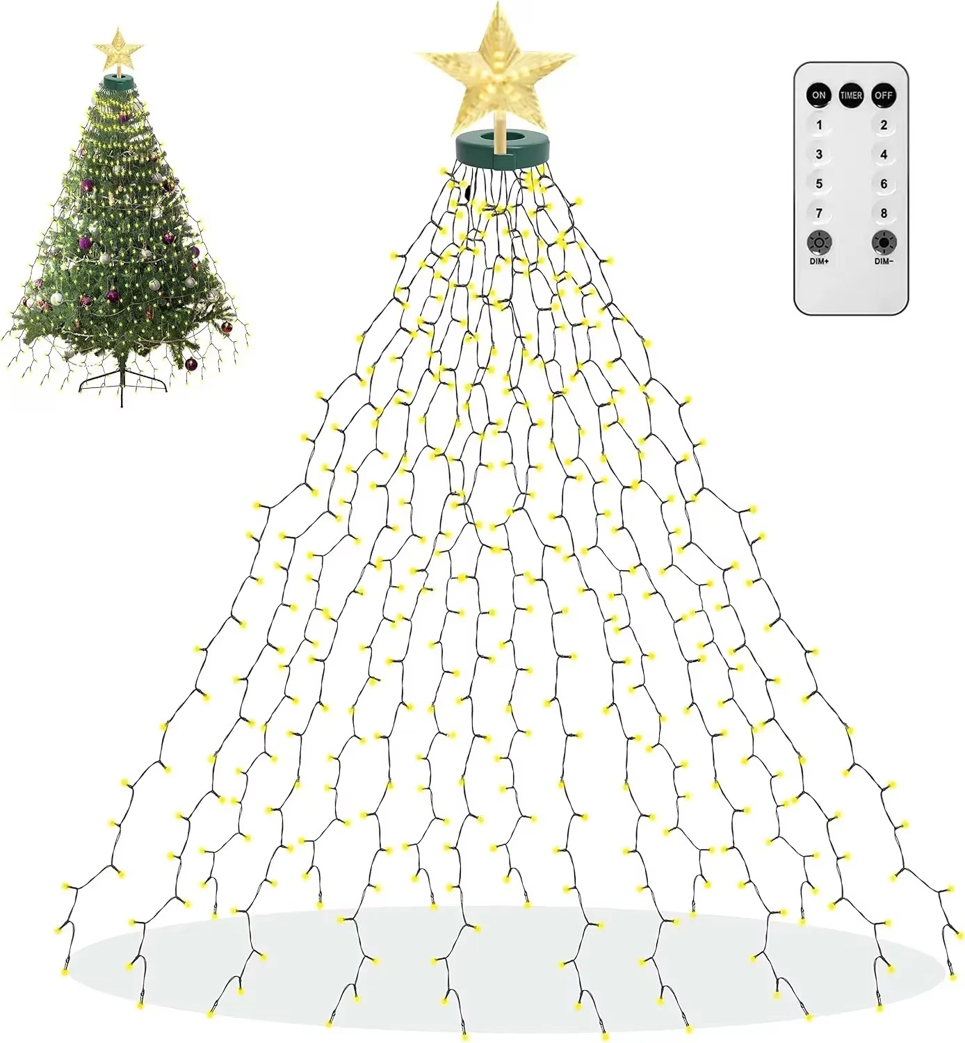 Guirlande lumineuse LED pour s - Star Tree Topper avis et prix