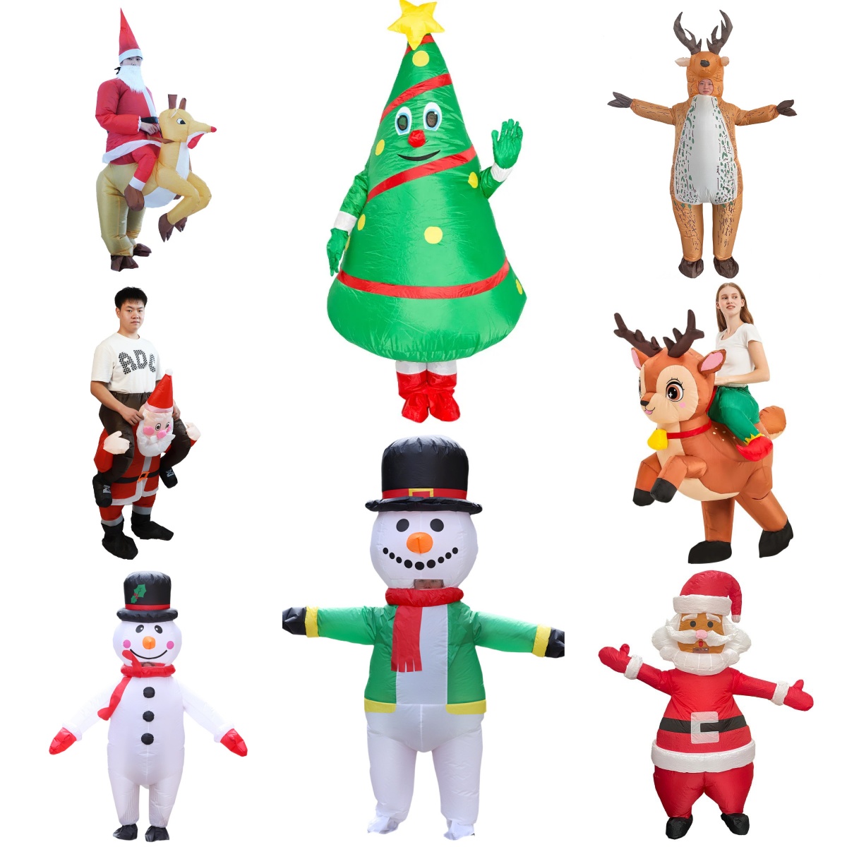 Costume gonflable amusant de N - Elf Costume Christmas avis et prix
