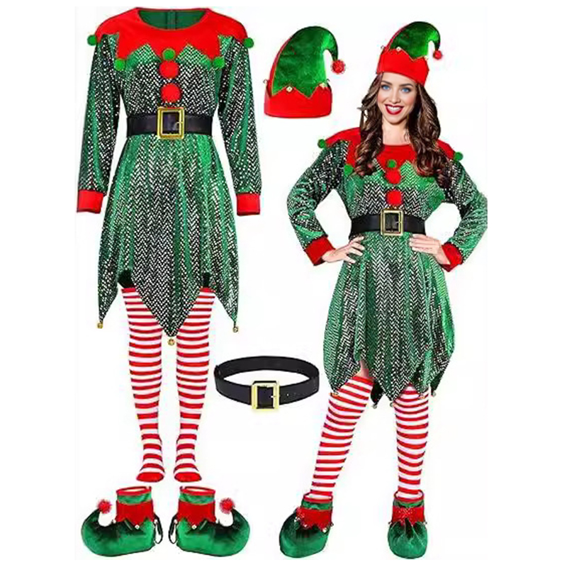 Ensemble de 5 pièces de costum - Elf Costume Christmas avis et prix